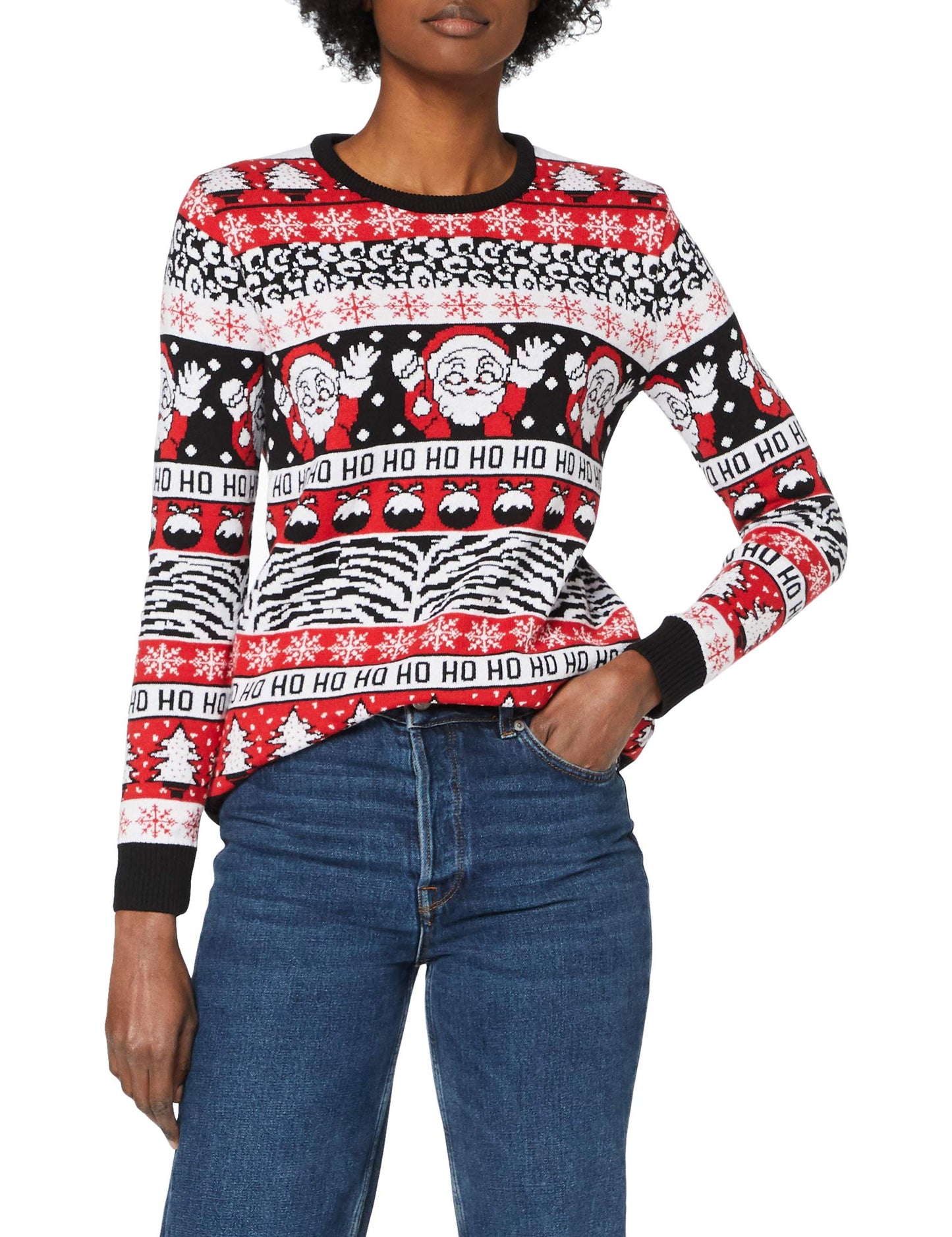 Comic Wave Womens Eco Christmas Jumper