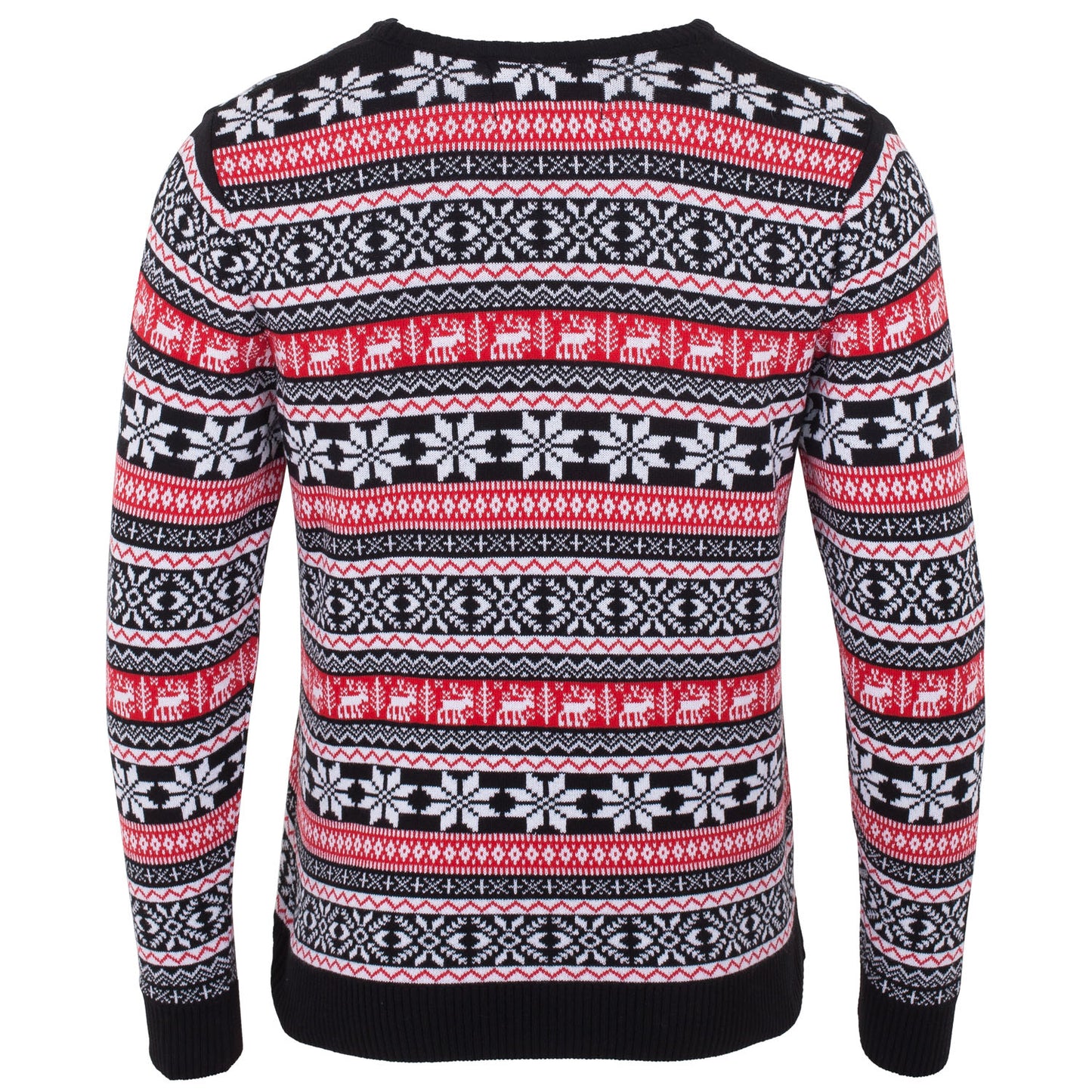 Red Deer Fairisle Mens Eco Christmas Jumper