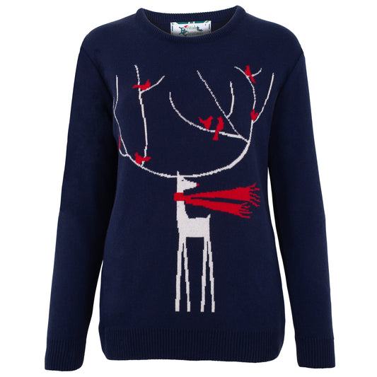 Santa's Seconds - A Windy Day Women's Eco Christmas Jumper