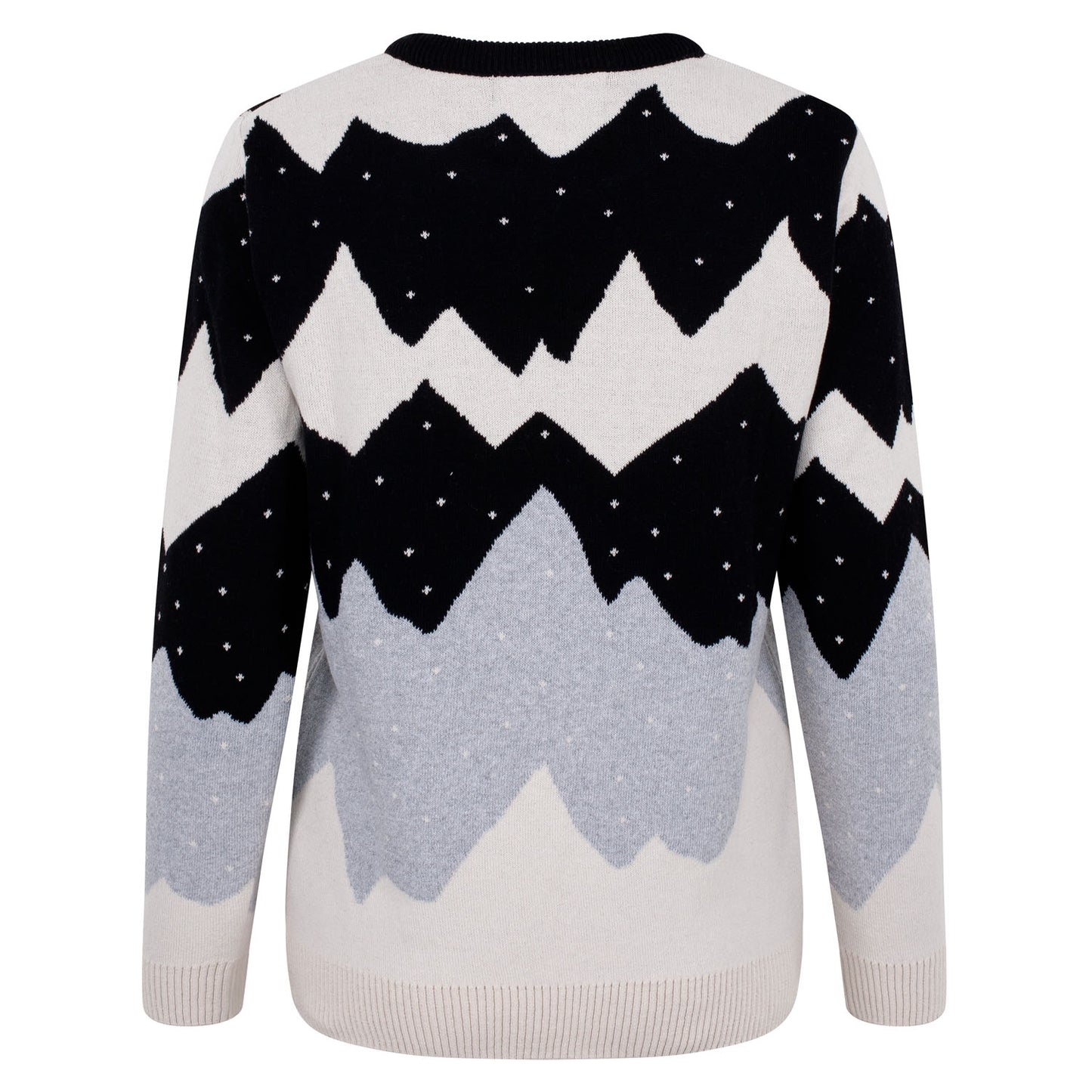 Mountain Peak Black Womens Eco Christmas Jumper