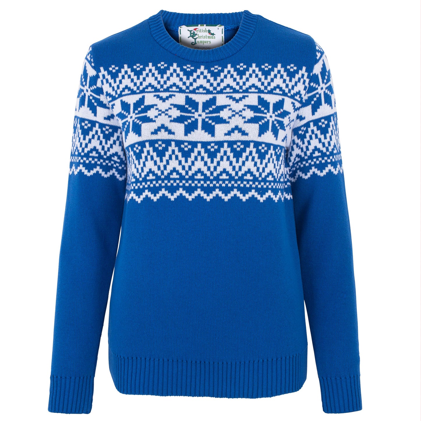 The Nordic Fairisle Blue Womens Eco Christmas Jumper