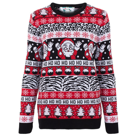 Comic Wave Womens Eco Christmas Jumper