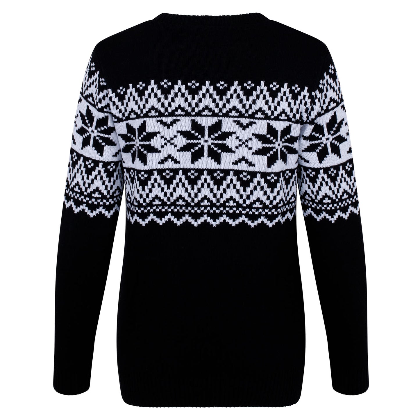 The Nordic Fairisle Women's Eco Christmas Jumper - Black