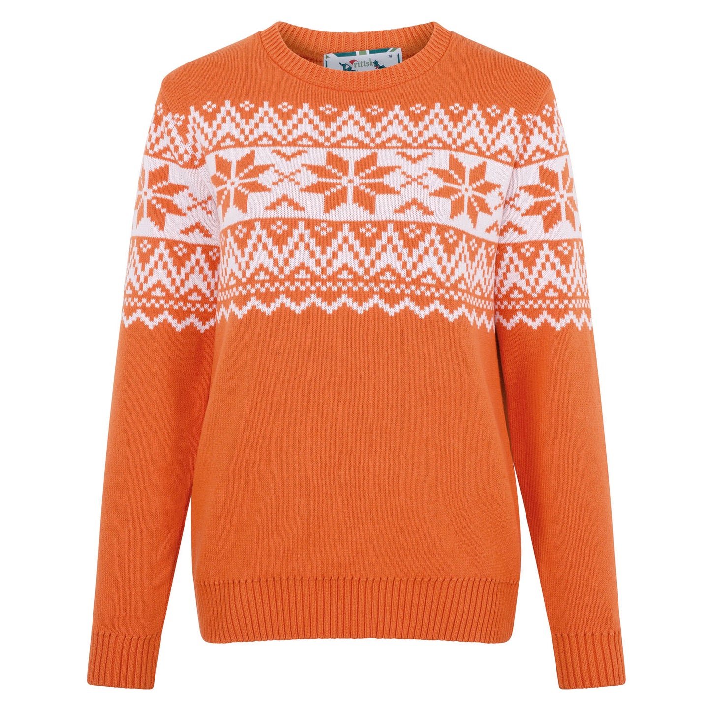 The Nordic Fairisle Women's Eco Christmas Jumper - Orange