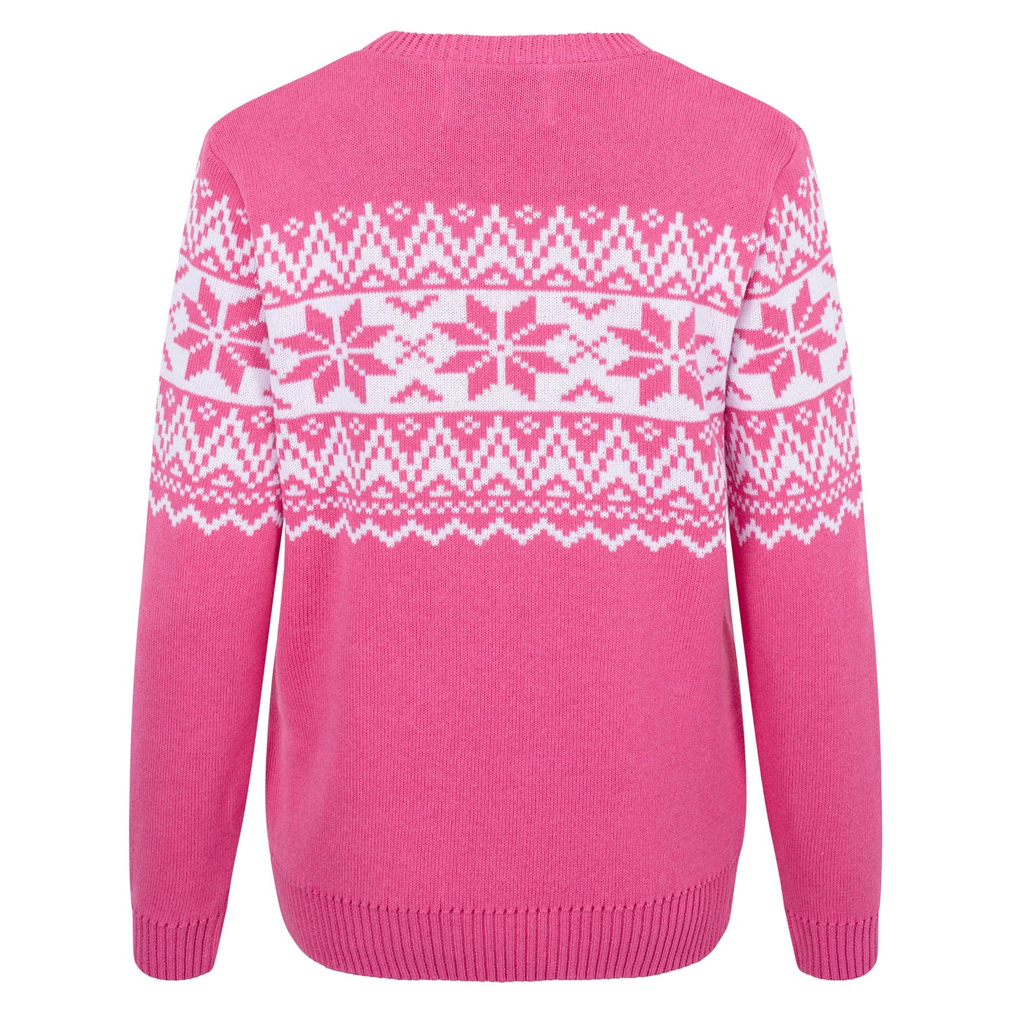 The Nordic Fairisle Women's Eco Christmas Jumper - Pink