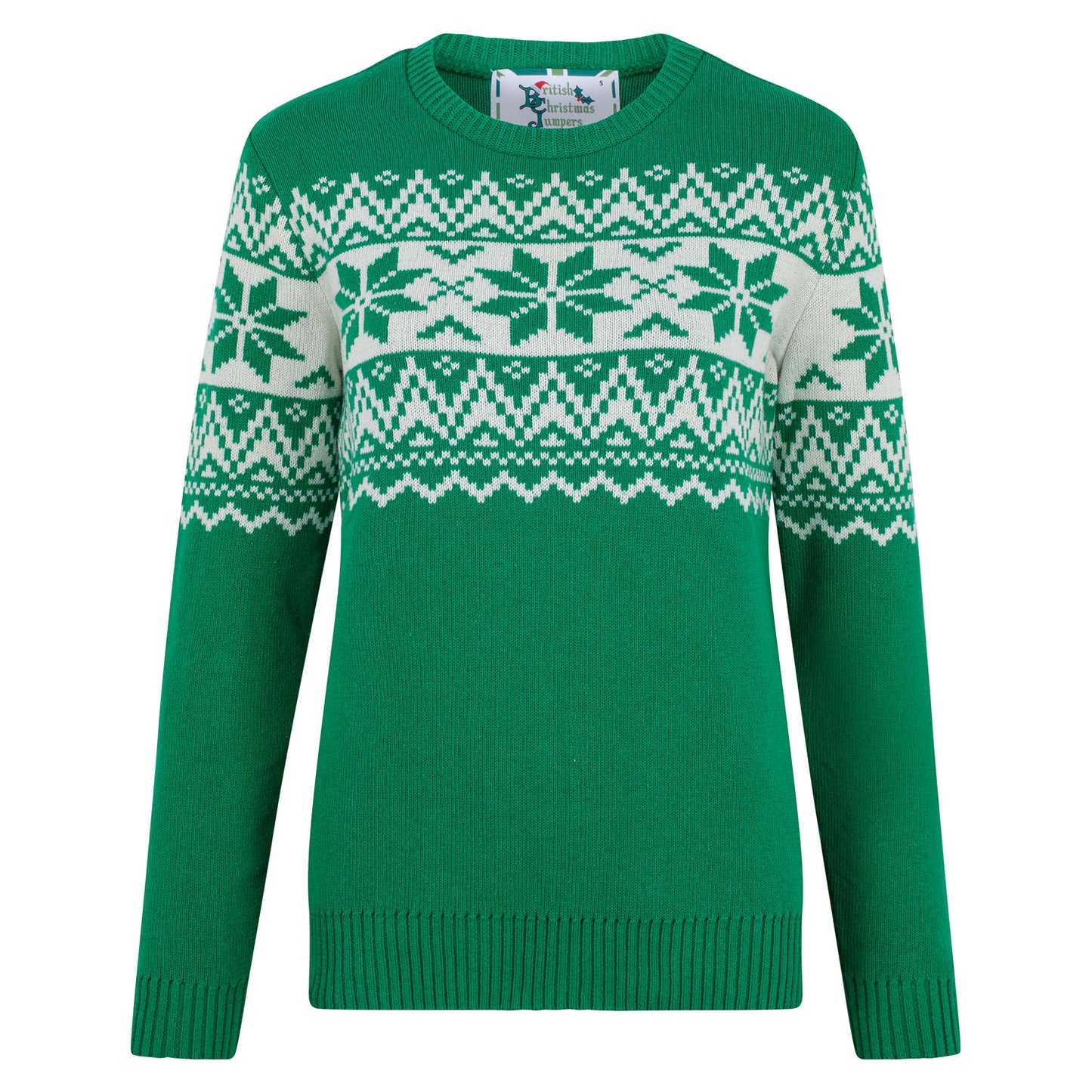 The Nordic Fairisle Women's Eco Christmas Jumper - Green